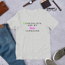 Load image into Gallery viewer, Checklist Love Language T-Shirt